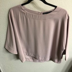 Blush blouse w/ half sleeves